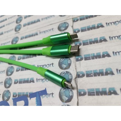 Cavetto usb multiplo I PHONE SAMSUNG HUAWEI ricarica gomma wateproof rm 1,10