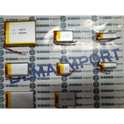 BATTERIE al polimeri di litio a celle 3,7 volt 500 mAh 502540  basso drenaggio