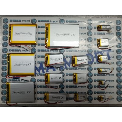 BATTERIE al polimeri di litio a celle 3,7 volt1200 mAh 103040  basso drenaggio CUFFIE,ACUSTICA