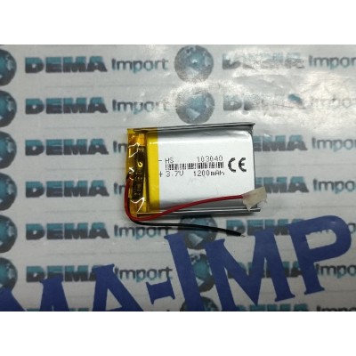 BATTERIE al polimeri di litio a celle 3,7 volt1200 mAh 103040  basso drenaggio CUFFIE,ACUSTICA