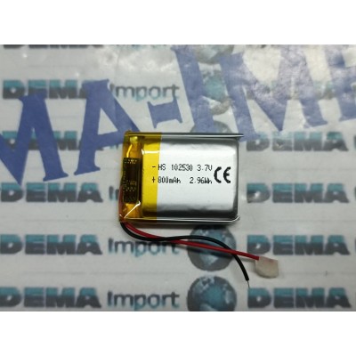 BATTERIE al polimeri di litio a celle 3,7 volt 30mAh 401214  basso drenaggio CUFFIE,ACUSTICA (2pezzi)