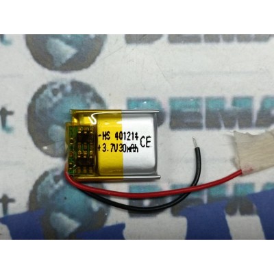 BATTERIE al polimeri di litio a celle 3,7 volt 30mAh 401214  basso drenaggio cuffie,airpods (2pezzi)