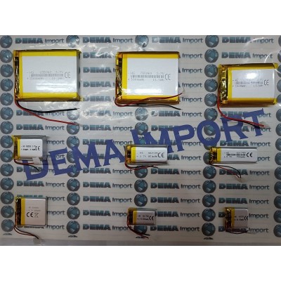 BATTERIE al polimeri di litio a celle 3,7 volt 250mAh  501726  basso drenaggio CUFFIE,ACUSTICA