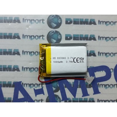 BATTERIE al polimeri di litio a celle 3,7 volt1000 mAh 803040  basso drenaggio
