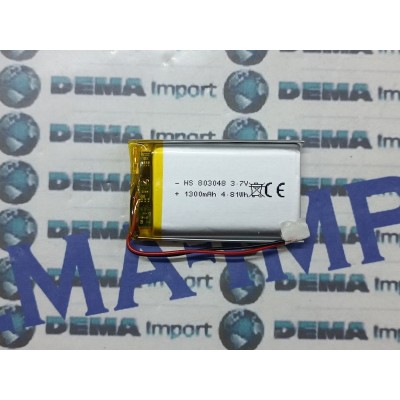 BATTERIE al polimeri di litio a celle 3,7 volt 1300 mAh 803048  basso drenaggio