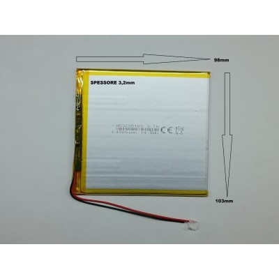 batterie a litio di polimeri 3.7 v 4000 mAh ricaricabili DEVICE TABLET iPAD 3298103