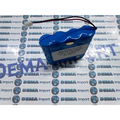 Batterie agli ioni di litio ricaricabile 3,7 v 10.400mAh ups lampade 4 celle QUALITA'