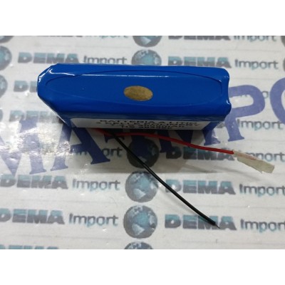 Batteria a litio ricaricabile 7.4V DOPPIA CELLA 3000mAh lampade gps ANTIFURTO
