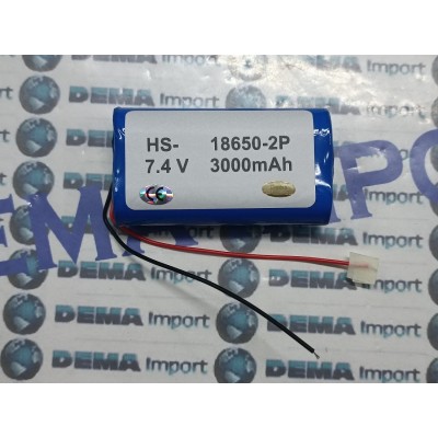 Batteria al litio 18650 da 7.4 V pack batteria 3000mAh basso drenaggio luce di emergenza Bluetooth