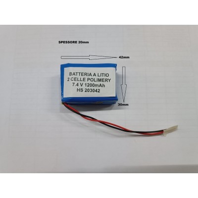 batteria-a-litio-ricaricabile-74v-doppia-cella-1200mah-lampade-gps