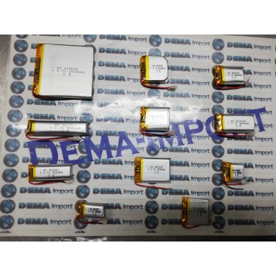 BATTERIE al polimeri di litio a celle 3,7 volt 240 mAh 801525 dispositivi elettrici basso drenaggio