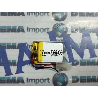 BATTERIE al polimeri di litio a celle 3,7 volt 200 mAh 502025 dispositivi elettrici basso drenaggio