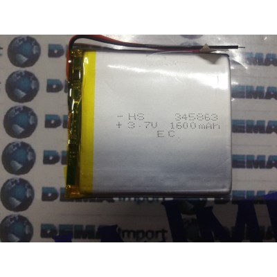 BATTERIE al polimeri di litio a celle 3,7 volt 1600 mAh 345863 dispositivi elettrici basso drenaggio